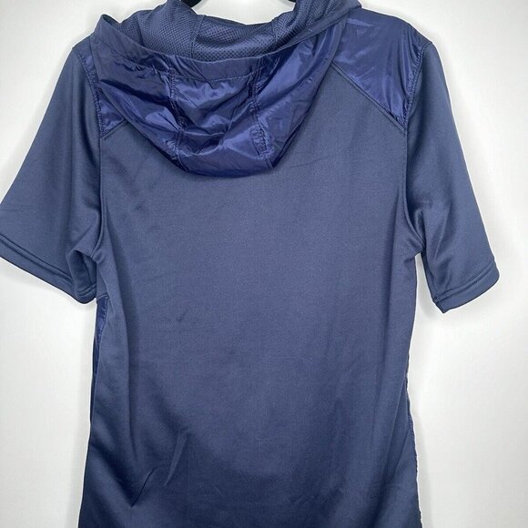 Under Armour Men's Command Short Sleeve Hoodie Navy Midnight Blue NEW Mens Small - Picture 4 of 4